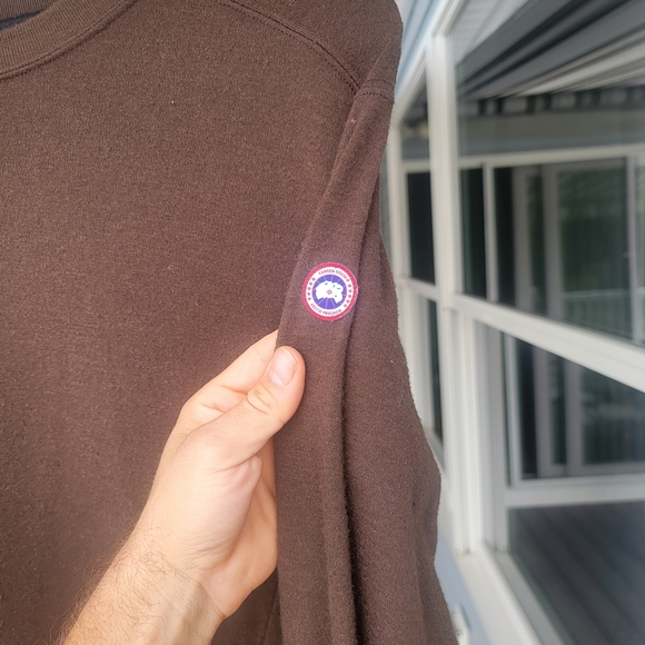 Canada Goose Brown Crewneck Sweater - Picture 1 of 5